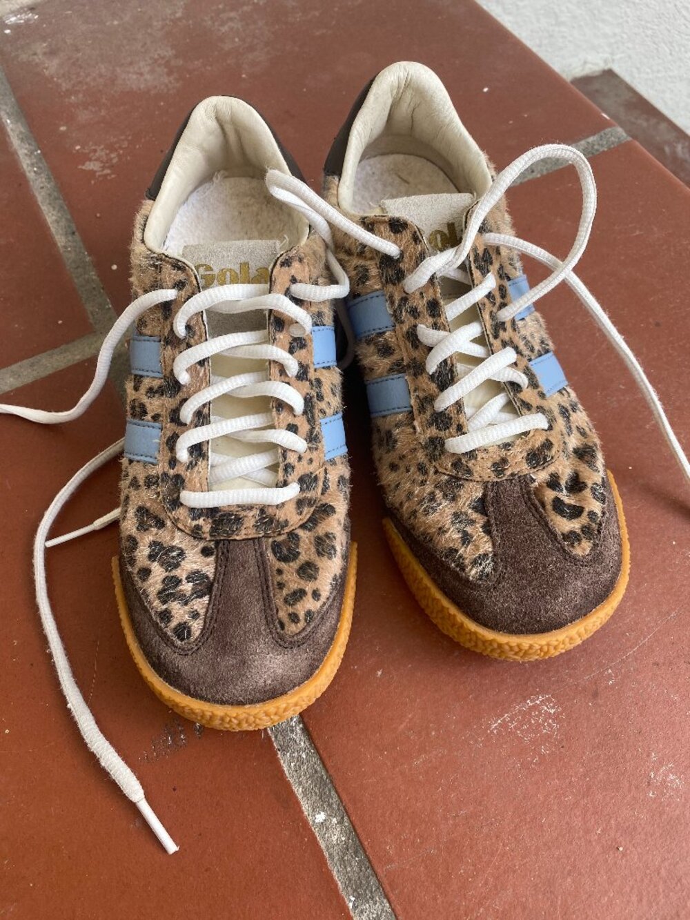 Gola Elan from Anthropologie Youth Size 3 sneakers Cheetah